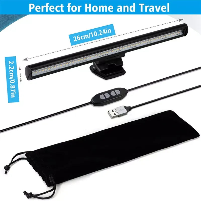 Computer LED Light Bar With USB Connectivity, Eye-Caring Technology