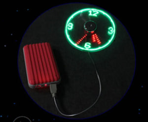 USB Gadgets Clock Fans DC 5V Metal Mini Fan